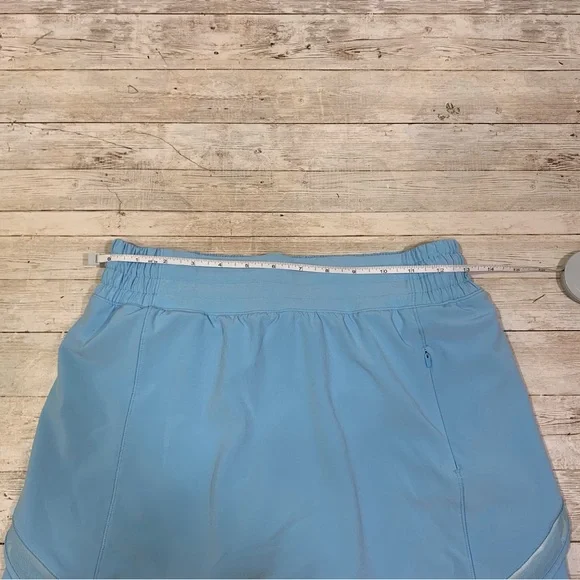 Lululemon Hotty Hot High Rise HR Skirt Skort Blue Chill Size 6 run golf tennis - Picture 6 of 9
